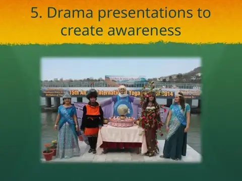 Slide 52 of the 2016 Master Plan: 5. Drama presentations to create awareness